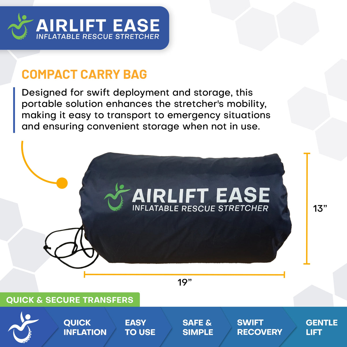 AirLift Ease Inflatable Patient Lateral Transfer Mattress