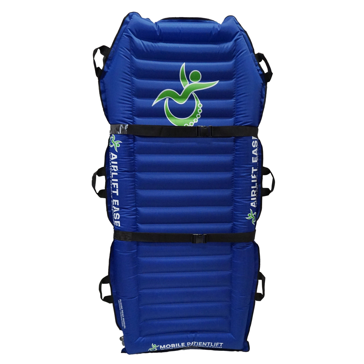 Front standing view of the Airlift Ease Inflatable Portable Stretcher with Built-In Pump