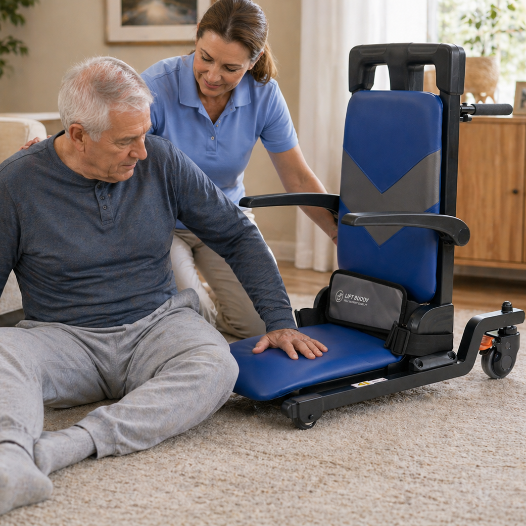 Lift Buddy Motorized Floor to Seat Fall Recovery Patient Lift Chair for Seniors