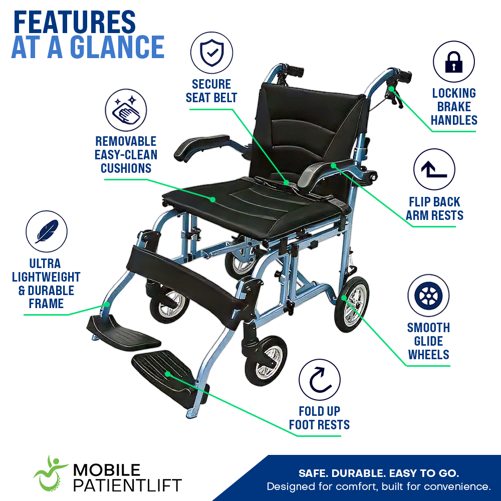 MPL Ultra-Fold Lightweight Transport Chair