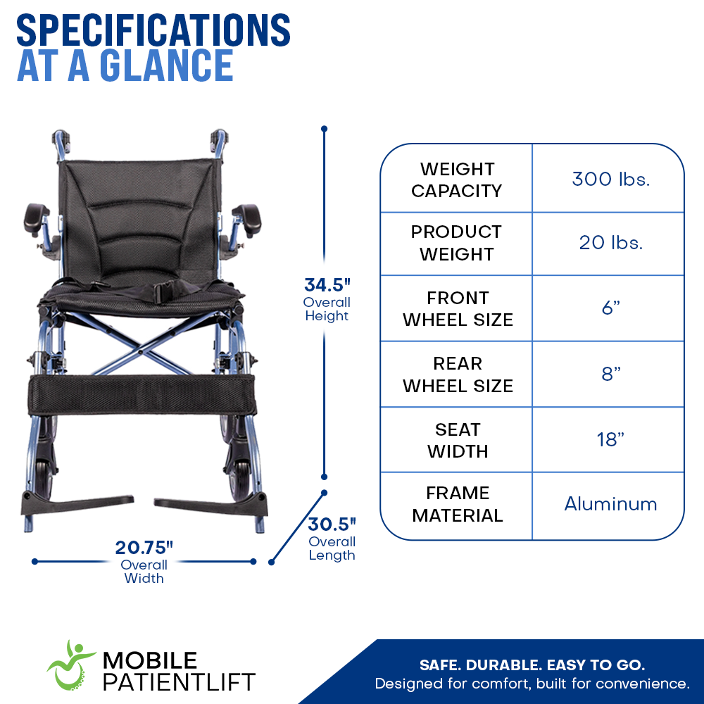 MPL Ultra-Fold Lightweight Transport Chair